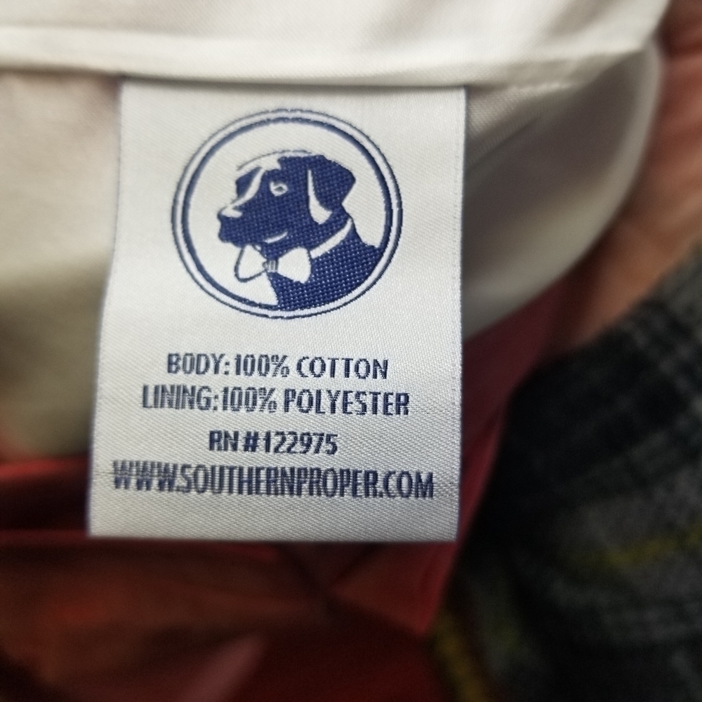 Southern Proper red cotton preppy shorts - Picture 9 of 10